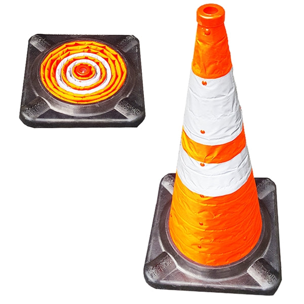 28" Lighted Collapsible Traffic Cone 1 Pack