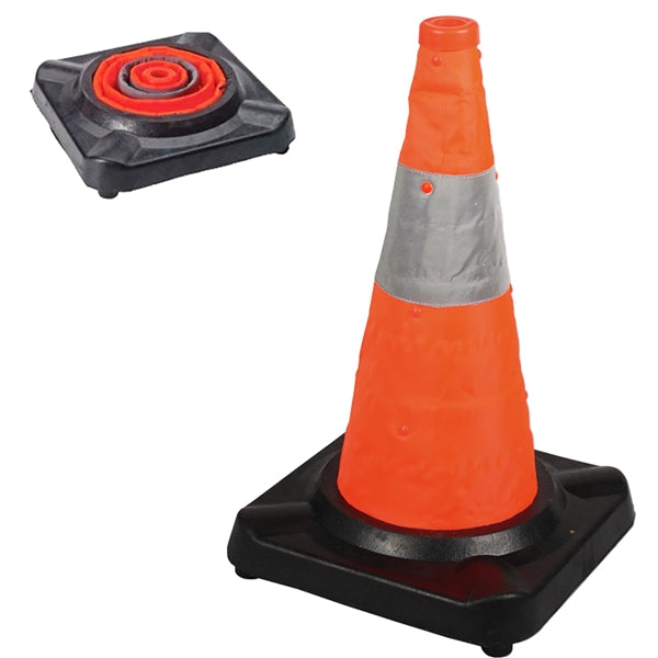 18" Lighted Collapsible Traffic Cone 1 Pack