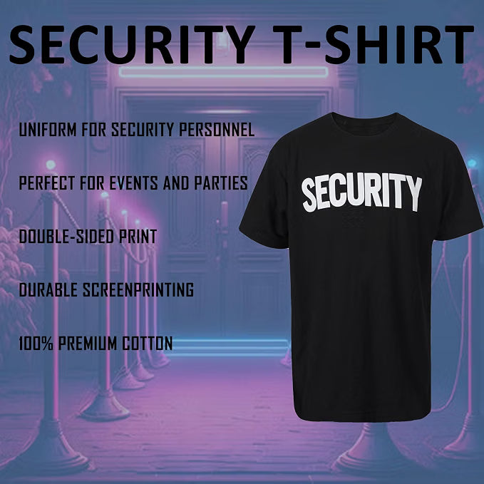 Reflective Security Shirt - Printed on Front/Back