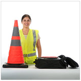 28" Lighted Collapsible Traffic Cone 5 Pack